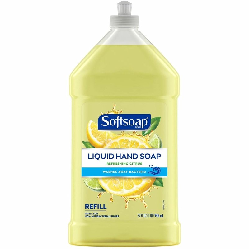 Softsoap Liquid Hand Soap Refill - Refreshing Citrus Scent | 32 Fl Oz, Yellow