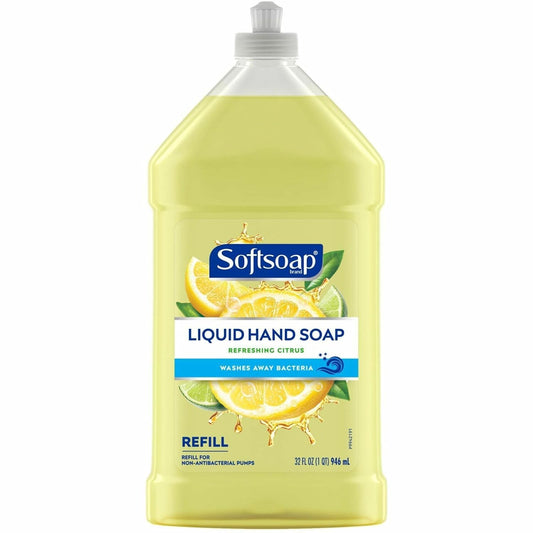 Softsoap Liquid Hand Soap Refill - Refreshing Citrus Scent | 32 Fl Oz, Yellow