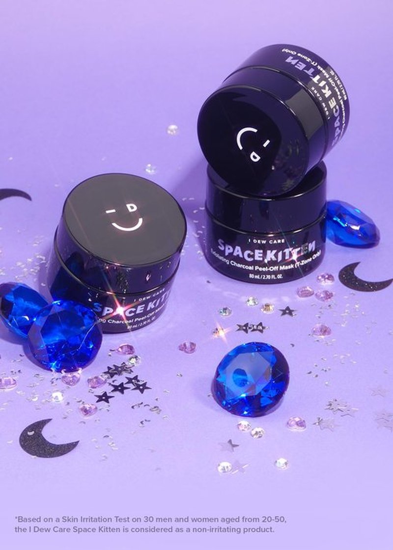 I DEW CARE Peel-off Face Mask - Space Kitten | Blackhead Remover, Whitehead Mask, Exfoliate with Charcoal, For T-zone, Pore Clearing, 2.70 Fl Oz