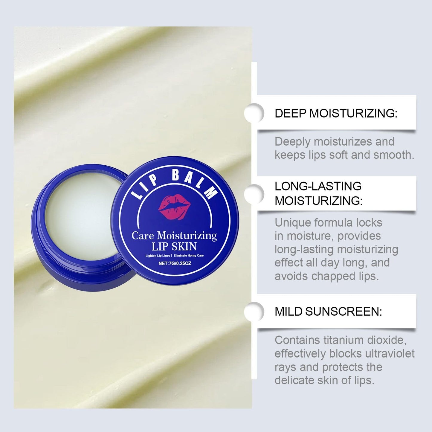 Lip Lightening Balm with SPF - Lip Lightening for Dark Lips, Black Lips Corrector Cream, SPF Lips Sunscreen/Balm/Moisturizer forLips Protection, Softening, Hydration, Repairing (2PCS)