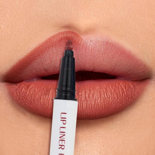 Trmonol Cool Story Longwear Liquid Lip Liner, Cool Story Lip Liner Liquid, Cool Story Lip Liner Stain, Liquid Lip Liner Pen, 2-in-1 Waterproof Lipstick Lip Liner, Matte Liquid Lipstick (Style 2, 1)