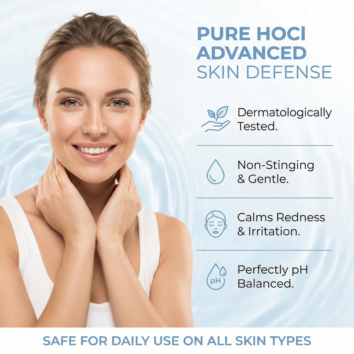 ISLA & FONTANE Hypochlorous Acid Face & Body Spray Refill (HOCl) - Daily Facial Mist & Gentle Skin Cleanser for Sensitive Skin, Acne, Redness & Piercing Aftercare - pH Balanced, 1 L, 33.8 fl oz