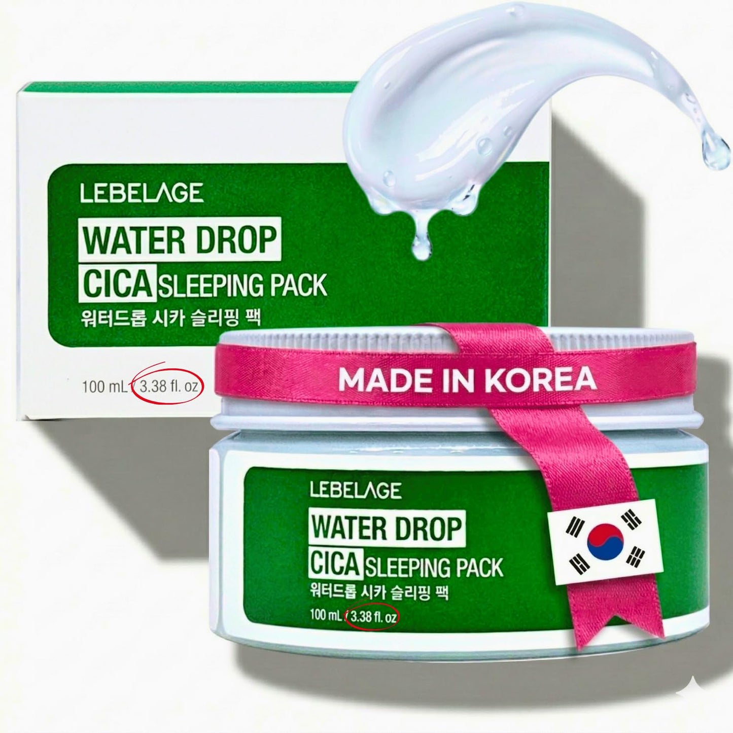 LEBELAGE Korean Face Cream for Women | Overnight Hydrating Facial Moisturizer for Sensitive Dry Skin | Moisture Barrier Cream, Firming Wrinkle Care, Glass Skin | 3.38 fl oz (Cica)