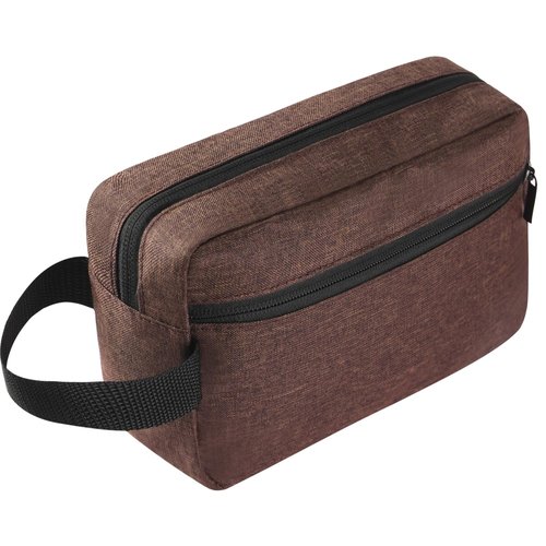 Icramsy Travel Toiletry bag Toiletry bag for women men Hanging toiletry bag Cosmetic bag Travel accessories for Women Men (Brown)