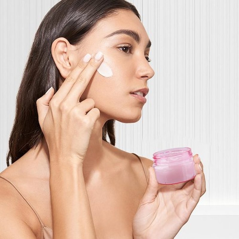 Cosywell Travel Jars Containers Plastic Cream Jars TSA Approved 1oz 4 Pieces Refillable Cosmetic Containers Leak-proof Travel Size Containers with Lid for Lotion Makeup Cosmetics (Pink)