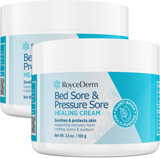 Roycederm Bed Sore Treatment Cream - Fast Healing for Pressure Sores, Blisters & Burns | 2 Pack