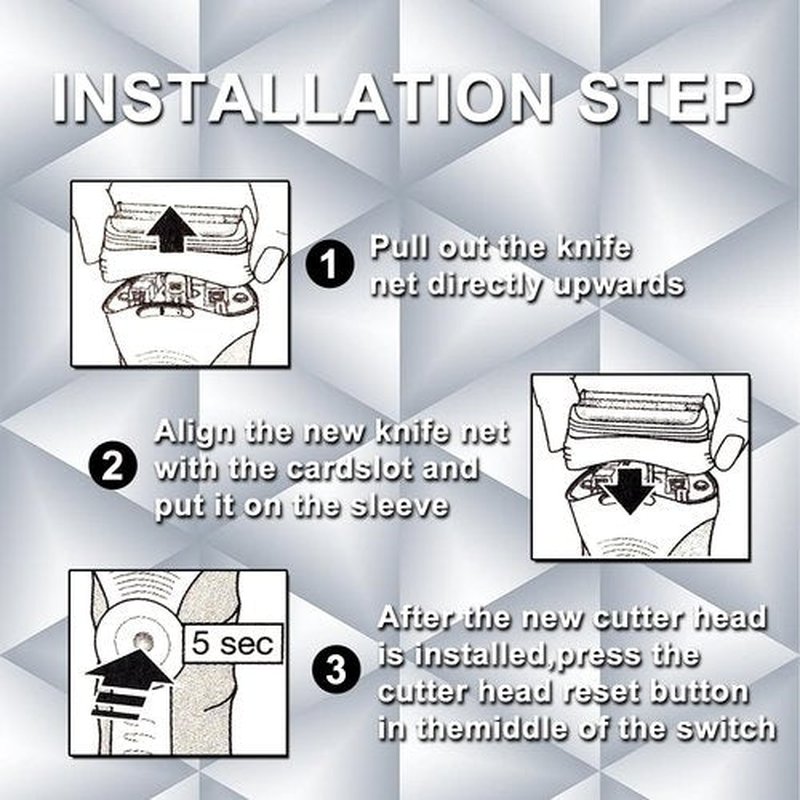 Series 3 32B Electric Shaver Replacement Head Compatible, 32B Replacement Electric Shaver Heads for Men Razor Shaving Blades Fit for Braun Series 3: 3040s 3010s 310s 3000s 3050cc 3080s 390cc