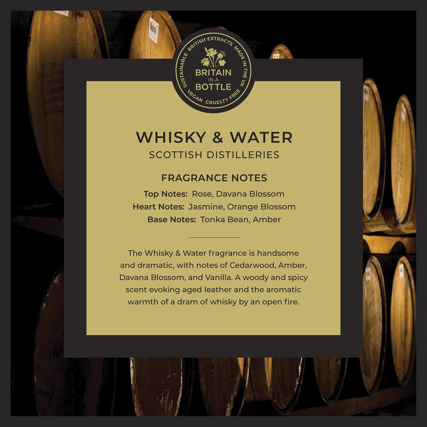 Noble Isle Whiskey & Water Bath & Shower Gel | Luxury Mens Body Wash with Fine British Fragrance Oils | Vegan Body Wash & Paraben Free Body Wash (8.45 oz)