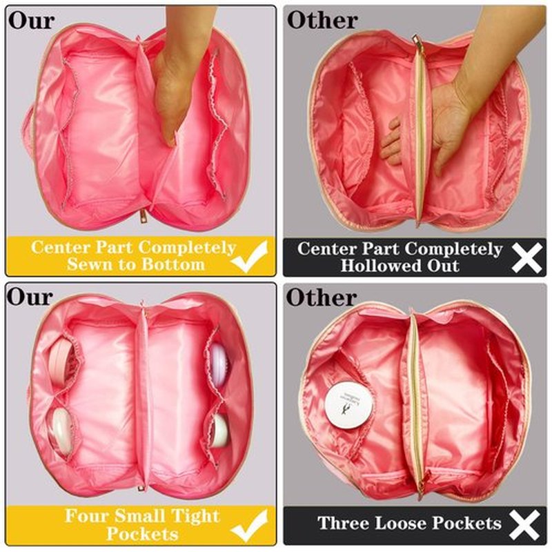 Nylon Makeup Bag Pink Chenille Letter Makeup Bag Preppy Cosmetic Bag Stoney Clover Pouch Chenille Patch Bag Better Belt Bag Cosmetic Bag Varsity Letter Pouch Flat Lay Makeup Bag Stuff Toiletry Bag