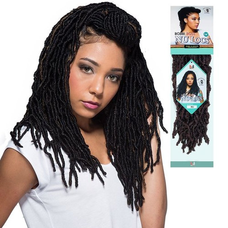 Bobbi Boss Synthetic Hair Crochet Braids African Roots Braid Collection Nu Locs 14" (4-PACK, 30)