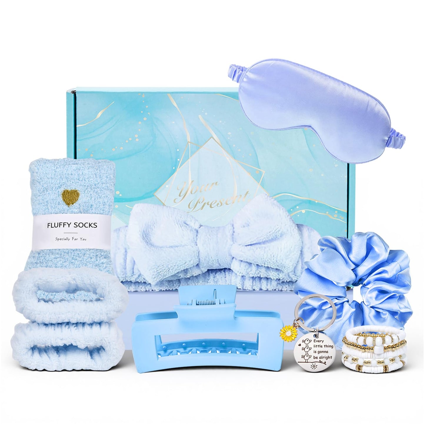 ZAHAT Skincare Headband Set with Face Wash Wristbands, 6PCS Gift for Women