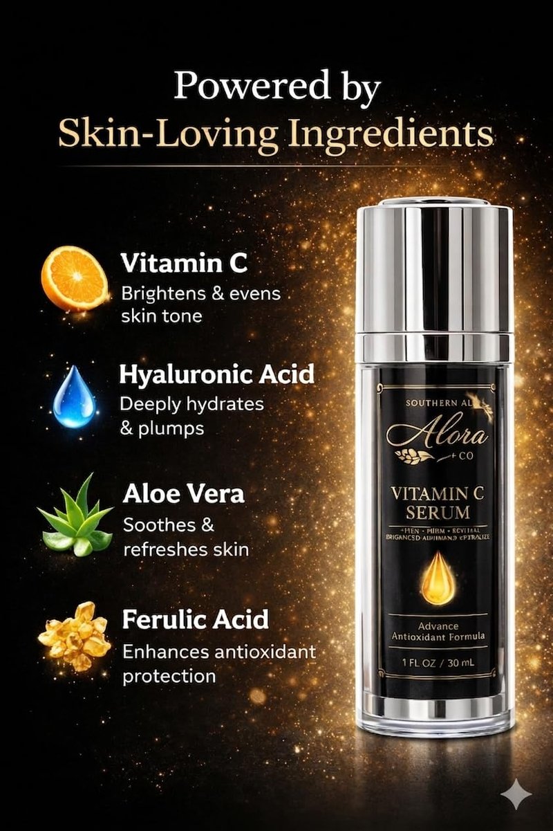 Vitamin C Serum for Face - Brightening Anti-Aging Formula with Hyaluronic Acid | Hydrating for Dark Spots & Hyperpigmentation