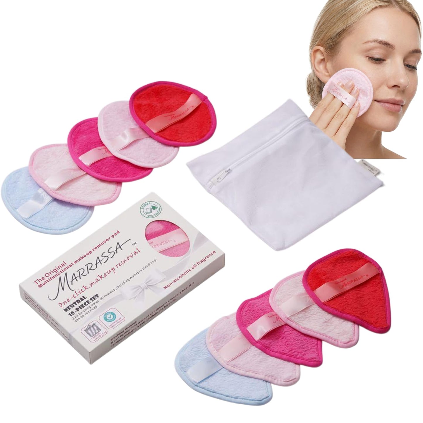 Makeup Remover Cloths Reusable - Ultra Soft Microfiber Face Towels, Water Activated to Remove All Makeup Including Waterproof, Gentle on Skin, Quick Drying