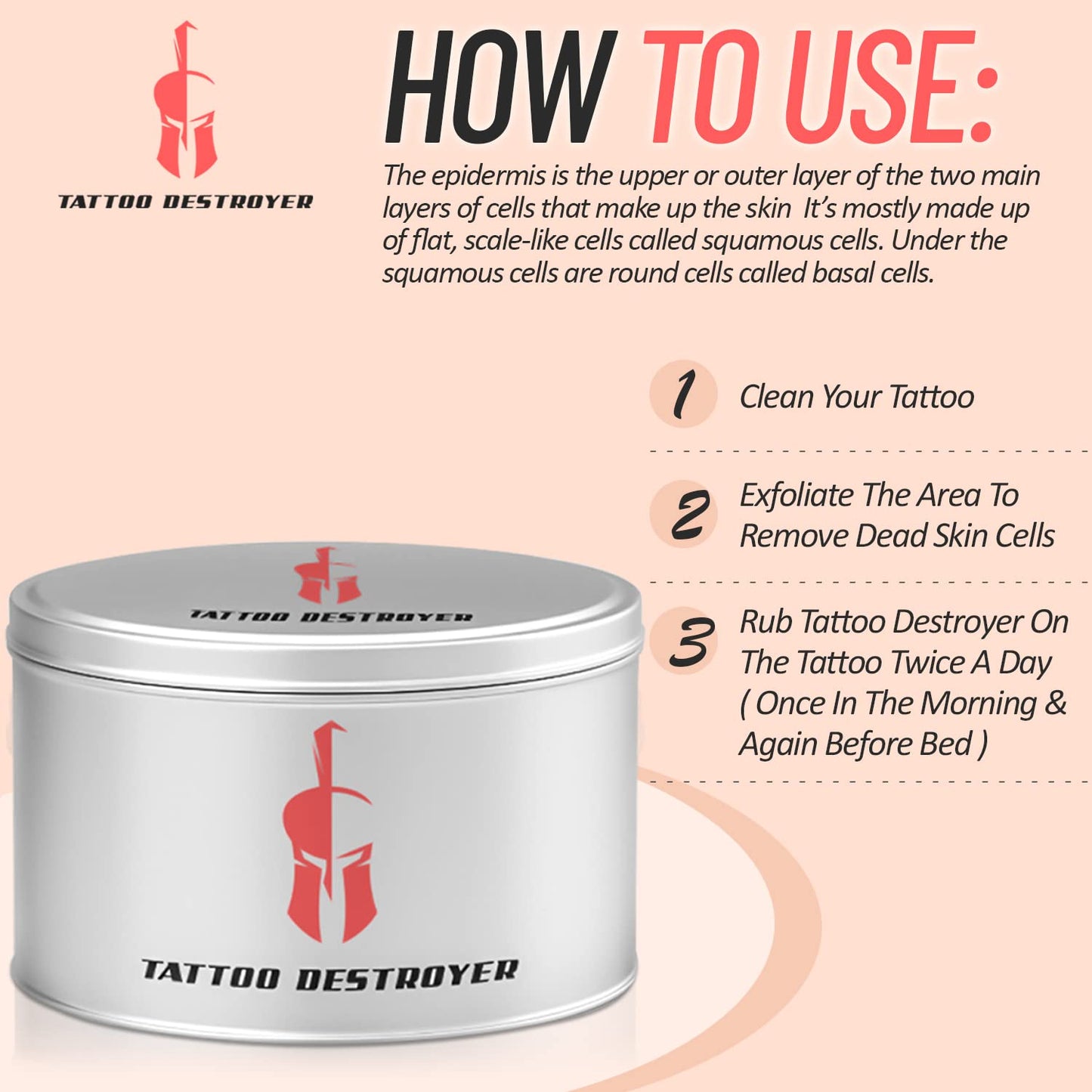 Tattoo Removal Cream 2 month spartan perform
