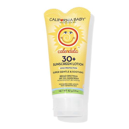 California Baby SPF 30+ Mineral Sunscreen for Babies | Travel Size 2.9oz | Lavender Scent