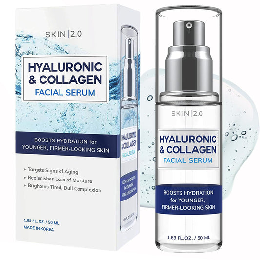 Skin 2.0 Face Serum - Facial Serum - Cruelty Free Korean Skin Care For All Skin Types - 1.69 Fl. oz