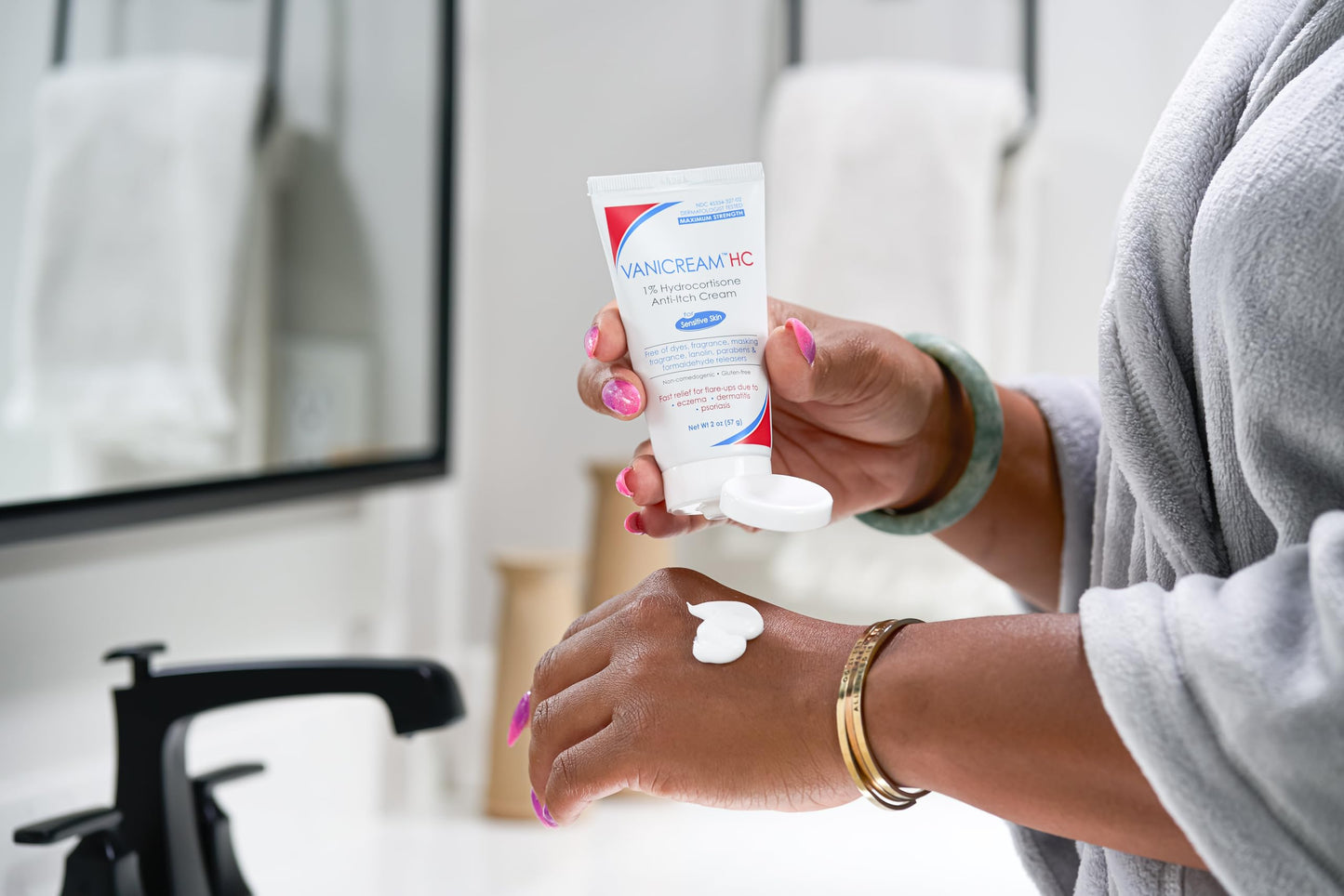 Vanicream 1% Hydrocortisone Cream, Maximum OTC-Strength Anti Itch Cream, 2 Oz, Formulated Without Common Irritants for Sensitive Skin, Itch-Relief from Minor Skin Irritations, & Rashes