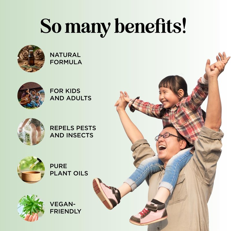 Bug Repellent Lotion - DEET Free Insect Repellent for Ticks & Mosquitoes | Citronella & Lemongrass Scent (4oz)