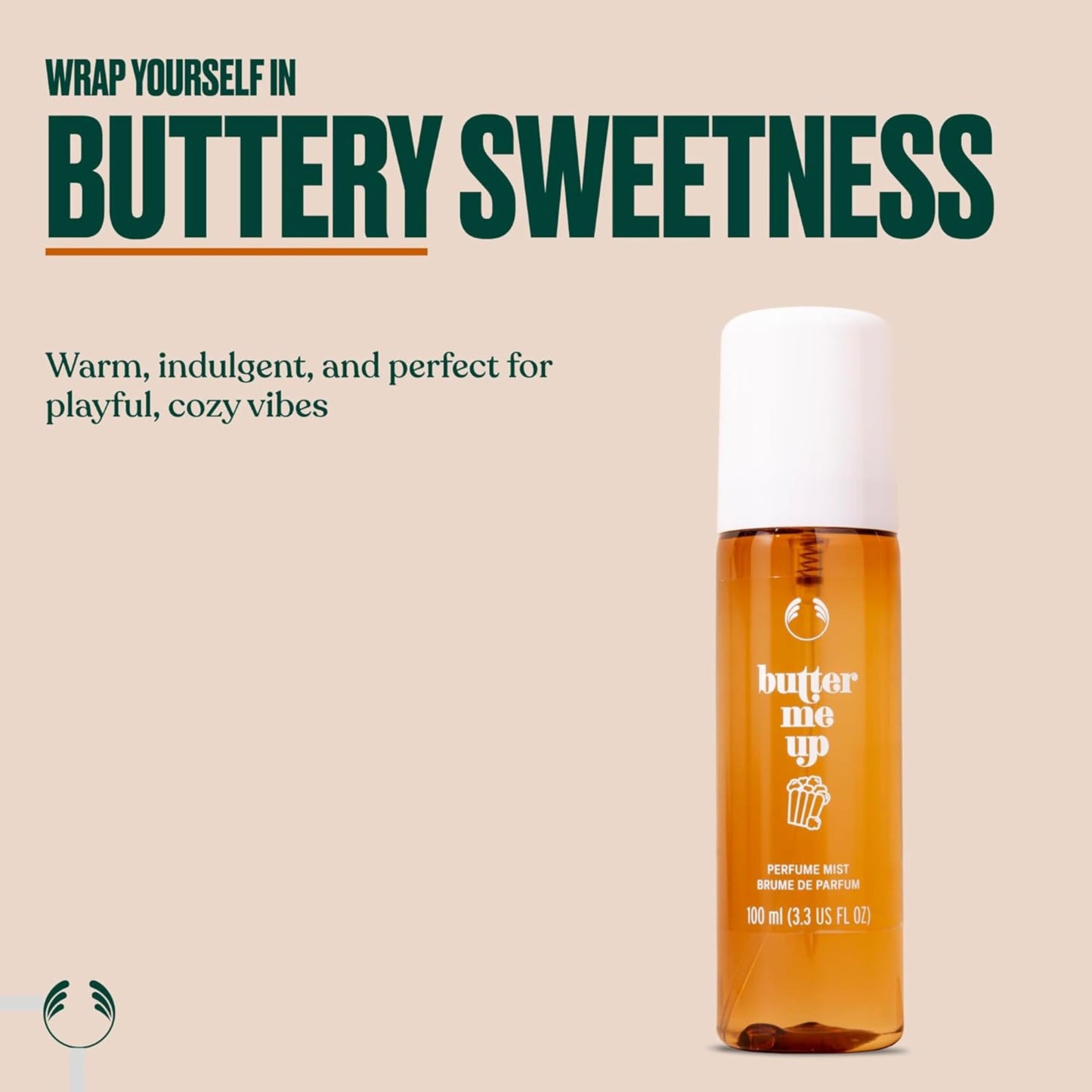 The Body Shop Perfume Mists | Fragrance Spray for Women with Sweet Notes for Everyday Wear | 100 ml / 3.3 fl oz (Butter Me Up)