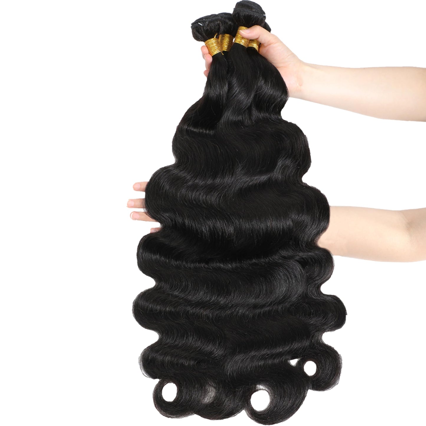 ADOIFAIR Human Hair Bundles 24 26 28 Inch Body Wave Bundles Human Hair 12A 100% Unprocessed Brazilian Virgin Human Hair 3 Bundles Body Wave Natural Color Human Hair Extensions