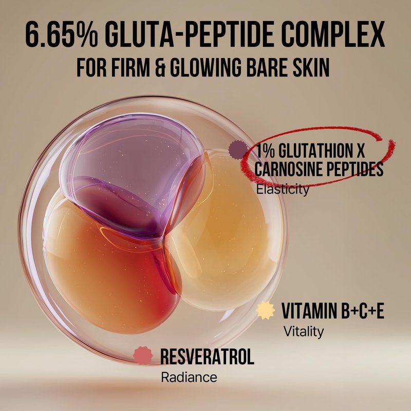 NU BARE Gluta Peptide Firming Cream with Longevity Care for Korean Vegan Skincare — a face cream for skin tightening and firming, peptide moisturizer