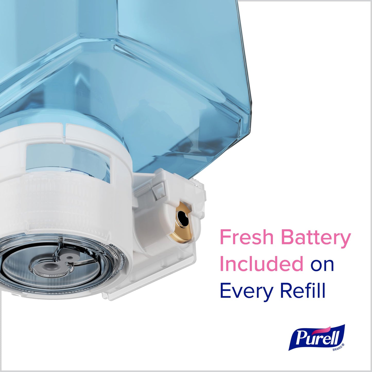 PURELL ES10 Automatic Hand Soap Dispenser, White, for 1200 mL PURELL ES10 Hand Soap Refills (Pack of 1 Dispenser, Refills Sold Separately) - 8330-E1