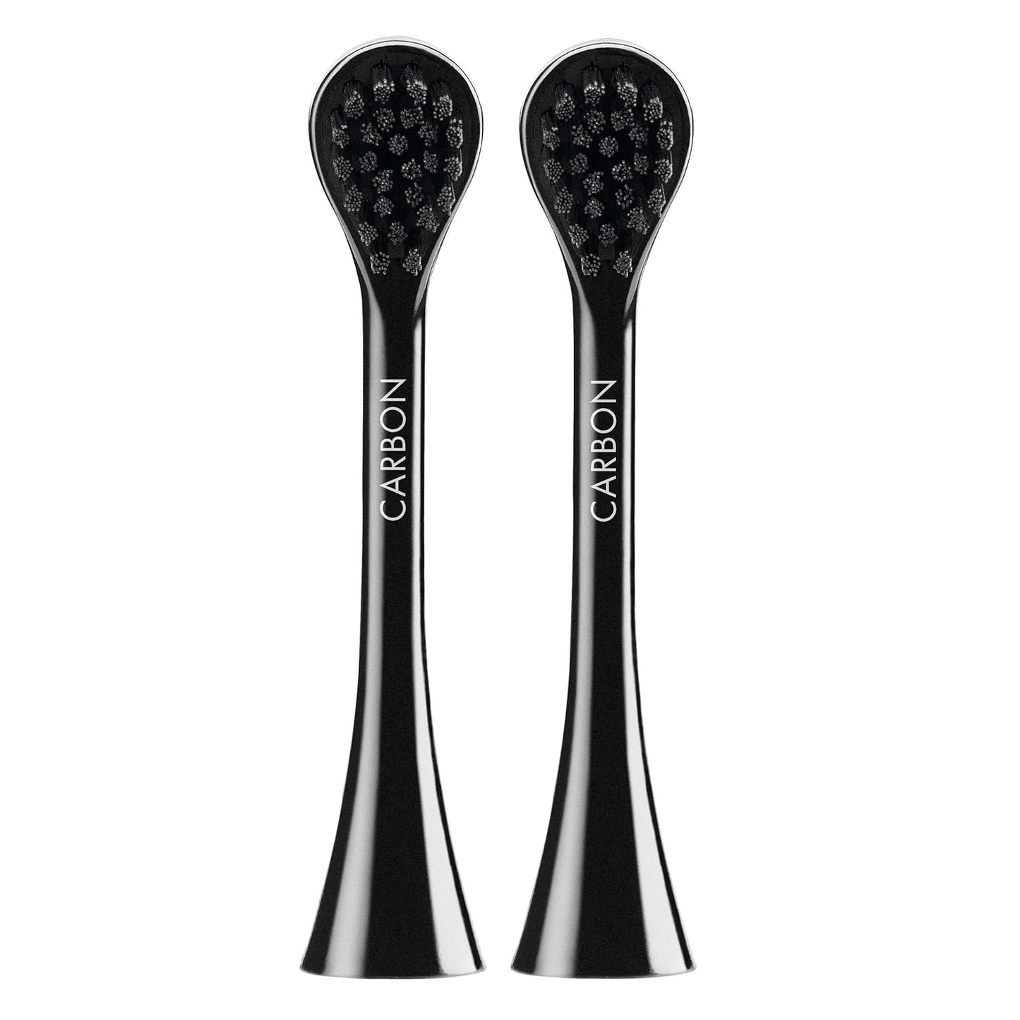 Curaprox Hydrosonic Replacement Brush Heads Duo – Black & White for Plaque Removal & Whitening, 2-Pack
