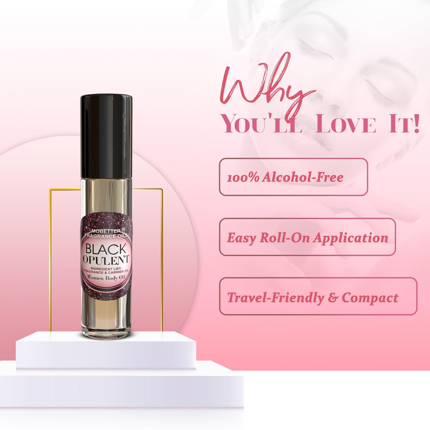 MOBETTER FRAGRANCE OILS Black Opulent Women Fragrance Body Oil