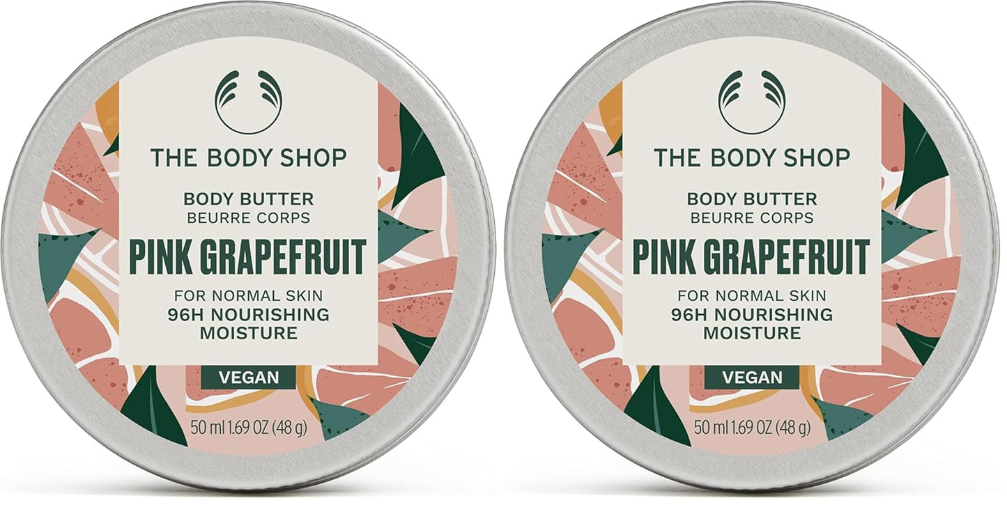 The Body Shop Pink Grapefruit Body Butter – Nourishing & Moisturizing Skincare for Normal Skin – Vegan – 6.75 oz