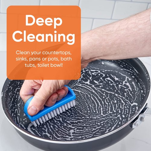 Nail Brush for Cleaning Fingernails, Nail Scrubber Brush, Toe Foot Hands Fingernail Brush Cleaner- Small Scrub Brush- All-Purpose Stiff Cleaning Brush for Home, Kitchen, Work, 6 Pack - Superio
