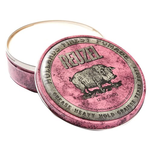 REUZEL Pink Pomade Grease, Heavy Hold, 12 oz.