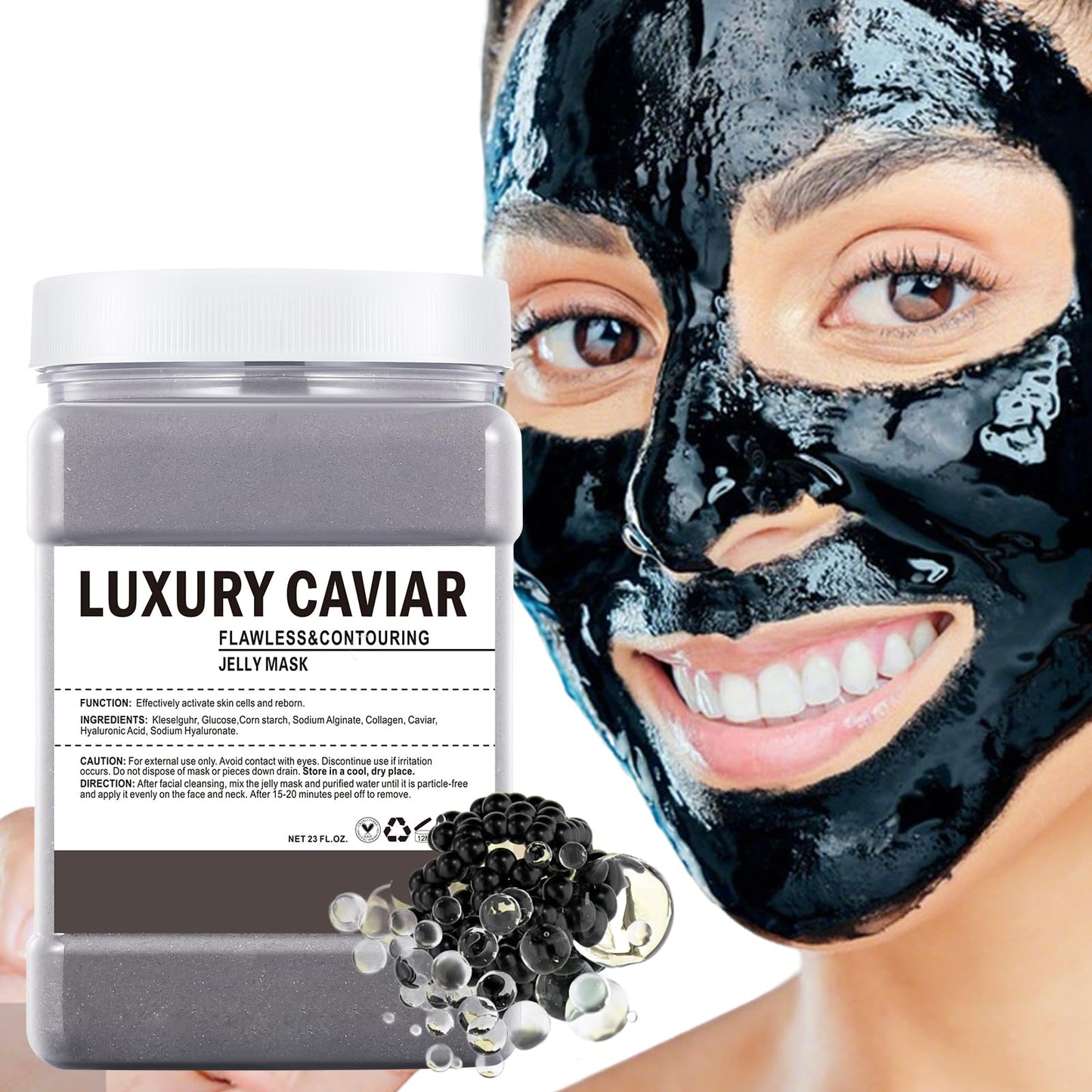 OUPEICHARM Hydro Jelly Mask for All Skin Types, 23 Fl Oz