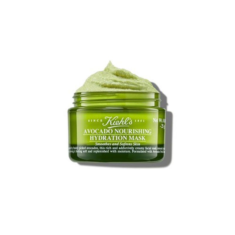 Kiehl's Avocado Nourishing Hydration Mask, Rich & Creamy Face Mask, Hydrates & Soothes Skin, with Evening Primrose Oil, Maintains Facial Elasticity, Helps Reduce Dryness, Paraben-free - 0.88 fl oz