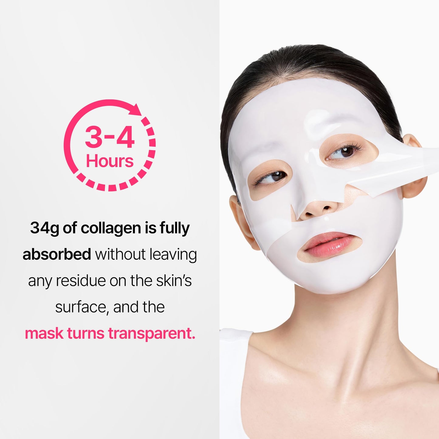 from medi+ Nano Step Collagen Melting Mask, Hydrating Overnight Hydrogel Mask, Glass Skin, Skin Firming & Radiance Boost, Plumping Improvement, Korean Skin Care, Gifts for Women, 4ea