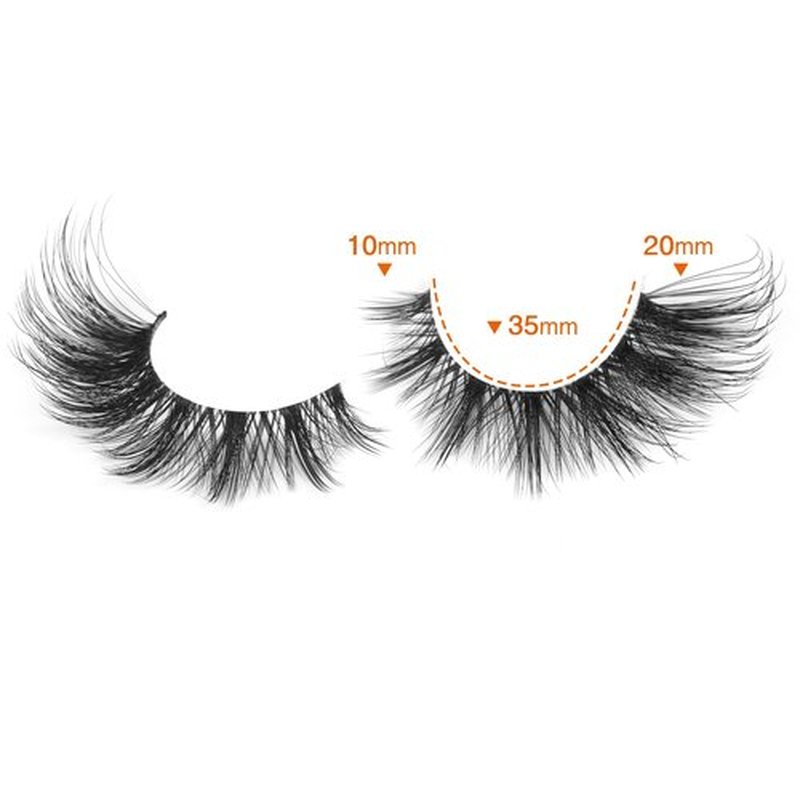 ALICROWN Lashes Cat Eye False Eyelashes Wispy Strip Fake Eyelashes Fox Eye Lashes Mink Fluffy Eyelashes with Clear Band 9 Pairs Long False Lashes