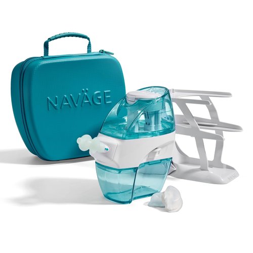 Navage Teal Travel Case - Safety Case for Navage Nasal Irrigation System - Anti-Scratch Protector - Travel Storage Case & Nose Cleaner Organizer for Navage Nose Cleaner and 12 SaltPods (Teal)
