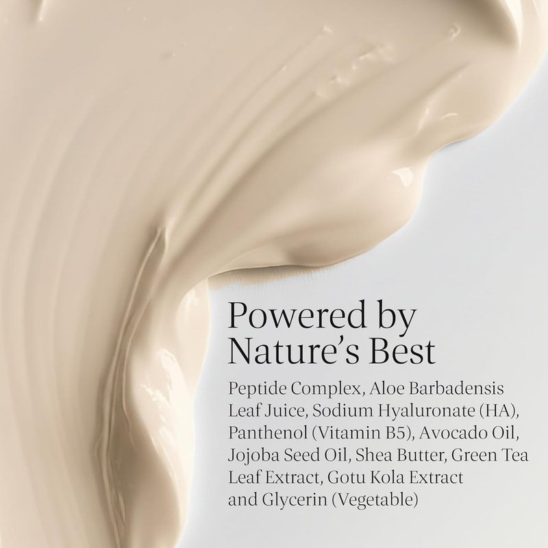 Advanced Multi-Peptide Moisturizer - Firming Face Cream with Hyaluronic Acid & Peptides | Smooths Fine Lines | 3.4 oz