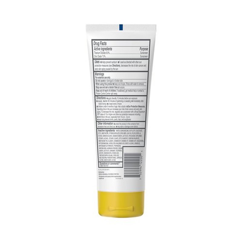 Cetaphil Sheer Mineral Sunscreen Lotion for Face & Body, 3 fl oz, 100% Mineral Sunscreen: Zinc Oxide & Titanium Dioxide, Broad Spectrum SPF 50, For Sensitive Skin