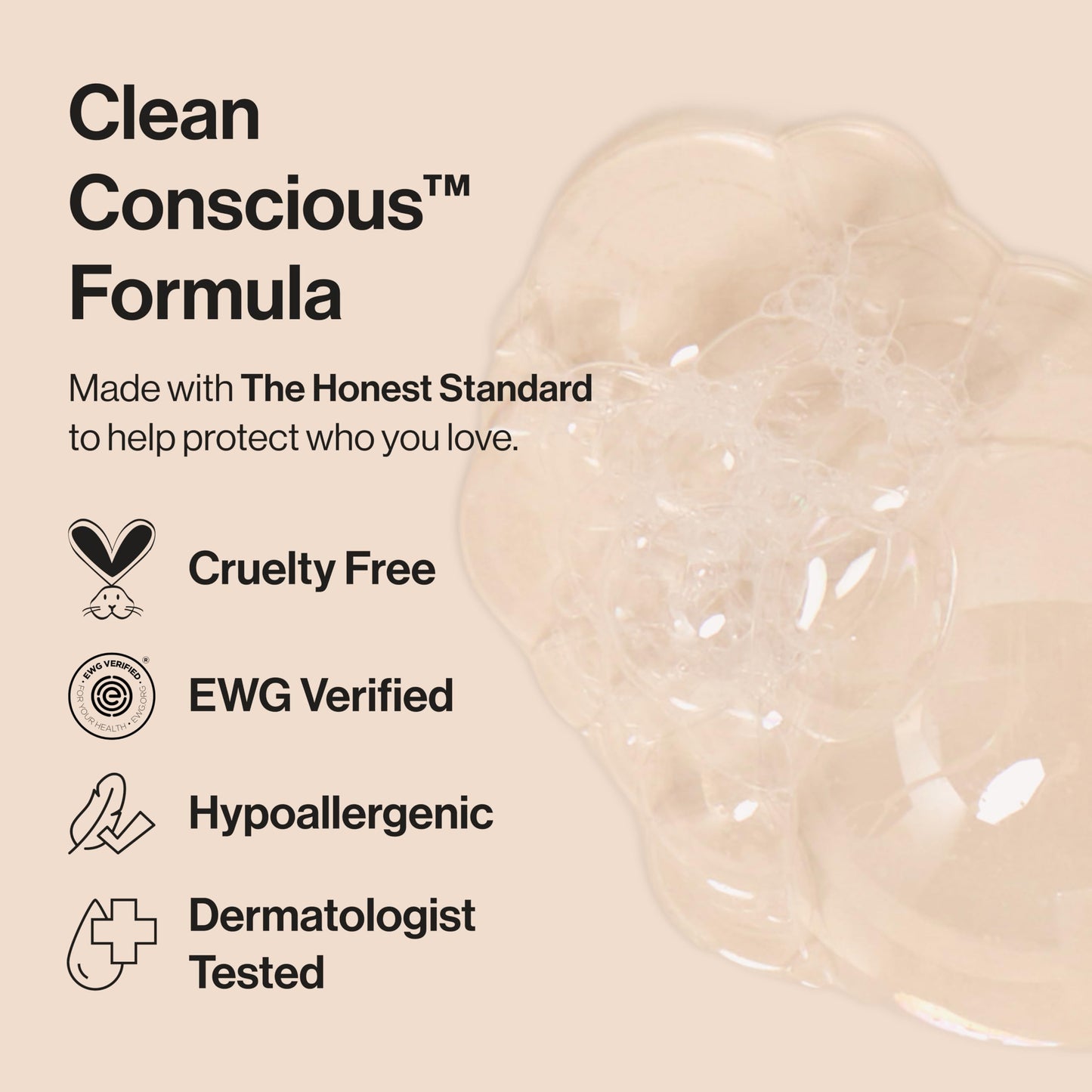 The Honest Company Bubble Bath, Hypoallergenic, Fragrance-Free, 12 fl oz
