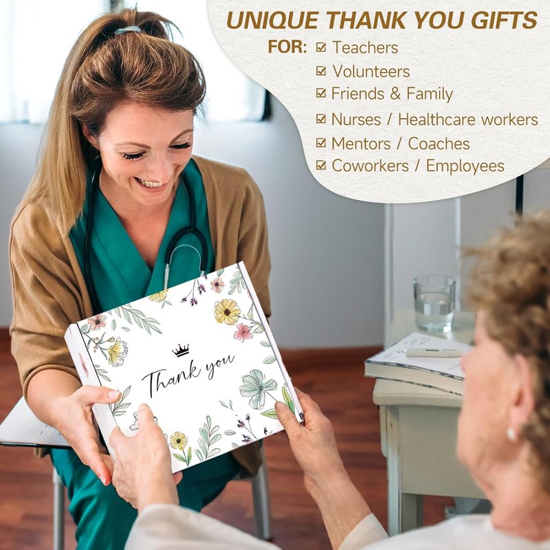 Thank You Gift Basket - 9PCS Employee Appreciation Set with Tumbler | Perfect for Coworkers, Teachers & Friends