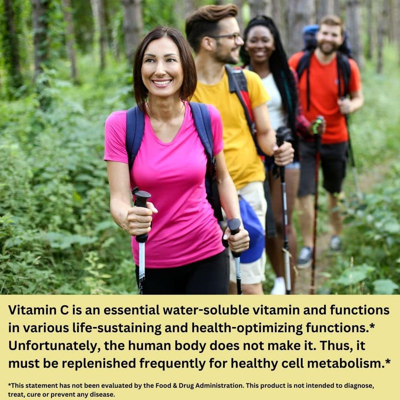 Natural Vitamin C from Acerola Cherry - Whole-Food Formula with Dihydroquercetin & Bioflavonoids | 250 mg, 60 Capsules