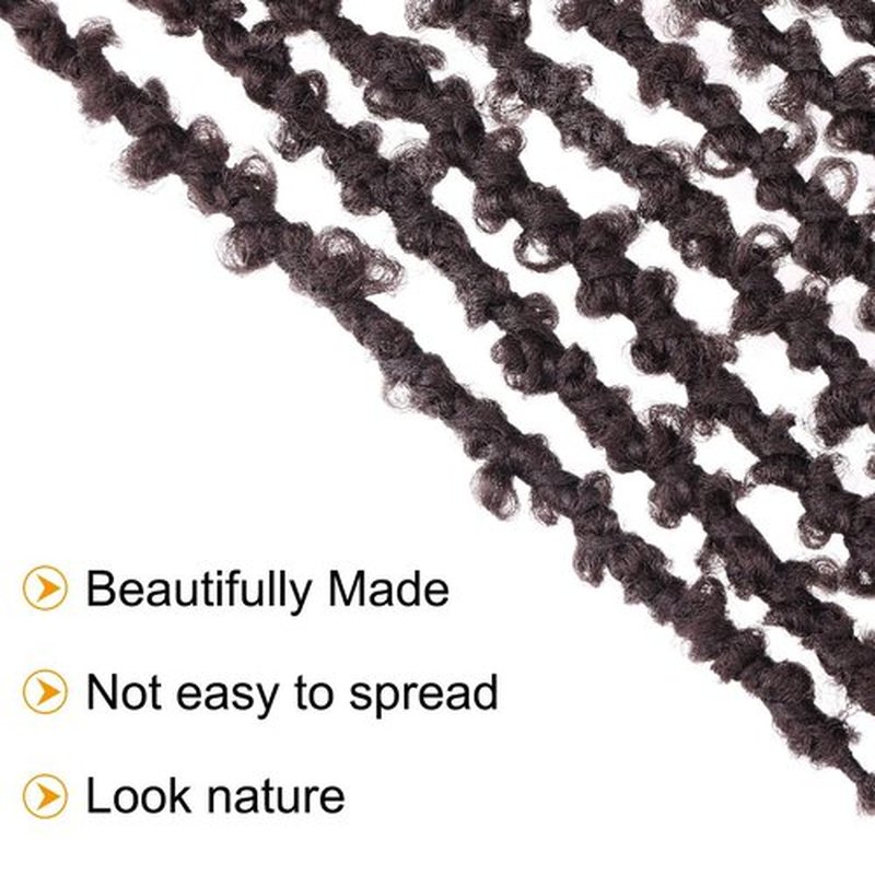 ZRQ 30 Inch Butterfly Locs Crochet Hair 6 Packs Distressed Faux Locs Crochet Braids, Pre looped Handmade Goddess Soft Locs Light Weight Crochet Locs for Women(6Packs,4#)
