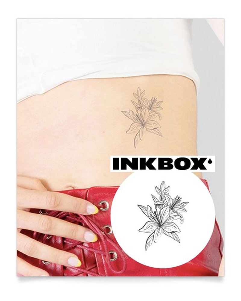 Inkbox Temporary Tattoos, Semi-Permanent Tattoo, One Premium Easy Long Lasting, Water-Resistant Temp Tattoo with For Now Ink - Lasts 1-2 Weeks, Kukka, 3 x 3 in