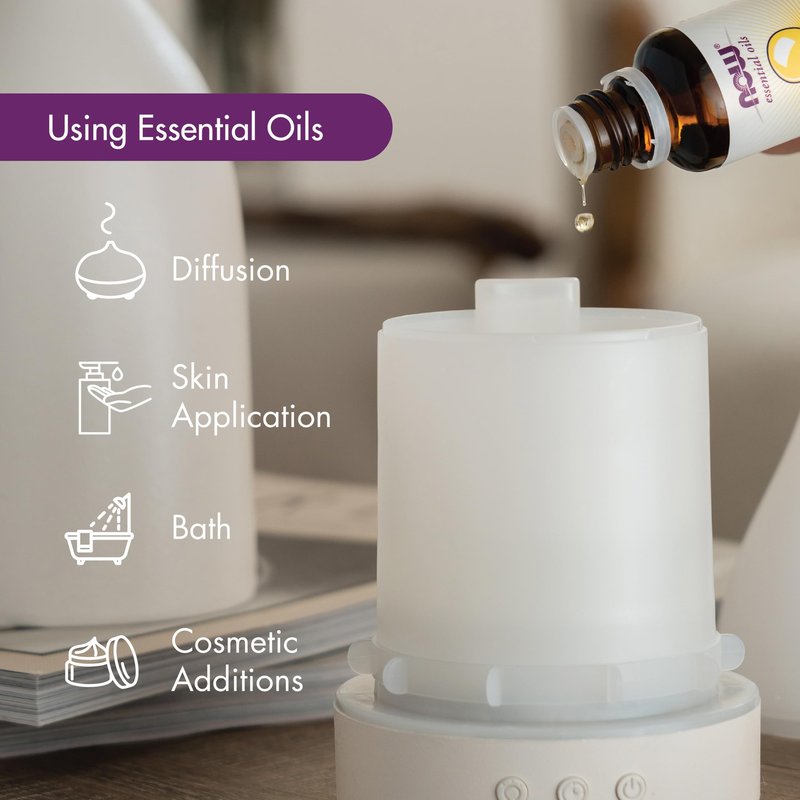 NOW Essential Oils, Lemon Oil, Cheerful Aromatherapy Scent, Cold Pressed, 100% Pure, Vegan, Child Resistant Cap, 4-Ounce