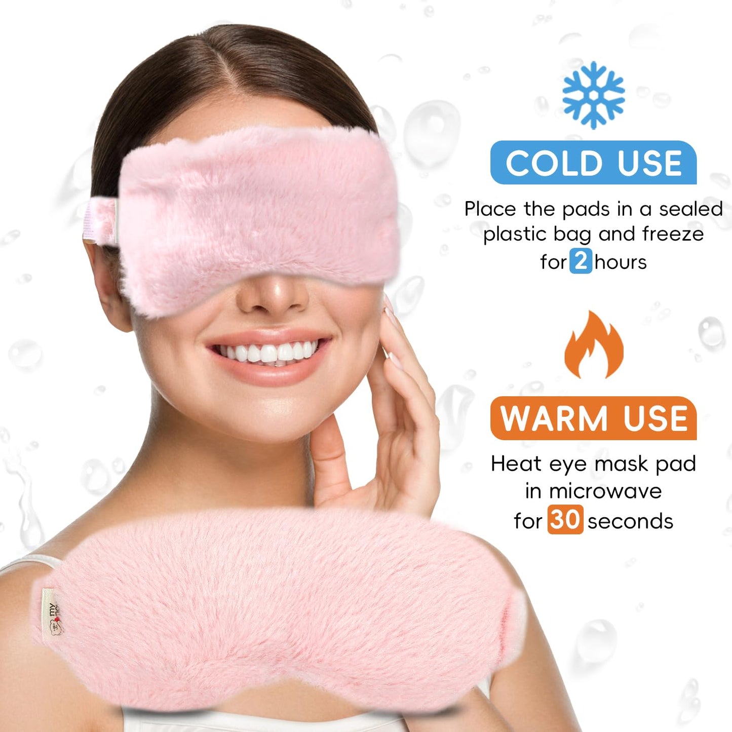 my novel things Microwave Heating Pad Neck Wrap for Neck Shoulders Back Pain Relief 2.3LBS with Microwave Heated Eye Mask Warm Compress Microwave Heat Packs