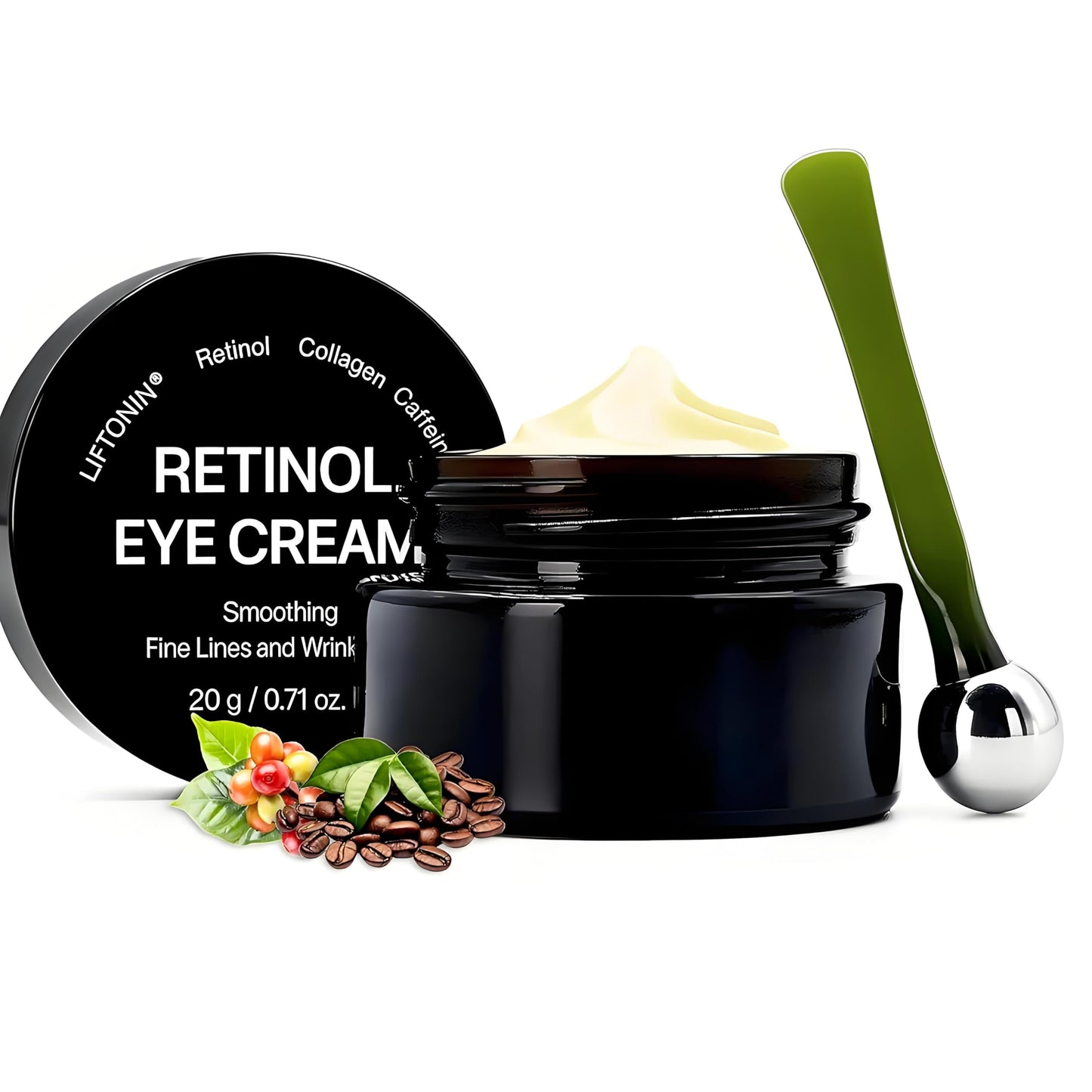 MythosFlow Eye Cream Retinol Under Eye Cream for Puffiness and Bags Under Eyes Dark Circles Firming Cream Tightening Lifting Sagging Skin with LIFTONIN Caffeine Collagen Peptides Vitamin E - 0.71 oz