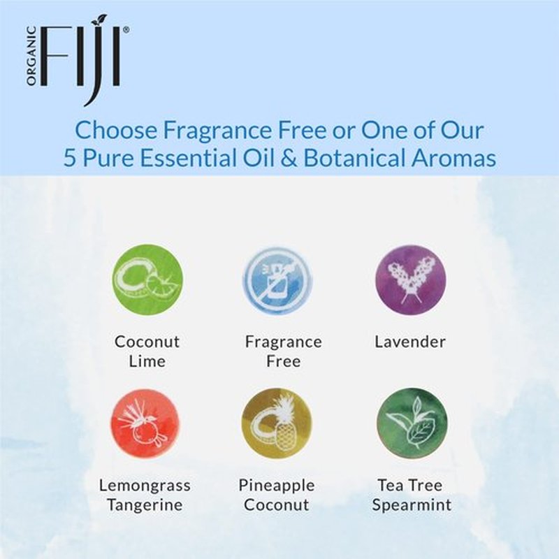 Organic Fiji Raw Cold Pressed Coconut Oil for Hair, Skin, Face & Body | Relaxing Massage Oil | Fragrance Free, 12 oz for Women Men & Baby