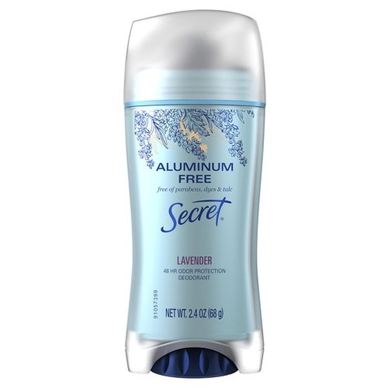 Secret Aluminum Free Lavender Deodorant, 2.4 ounces (Pack of 2)