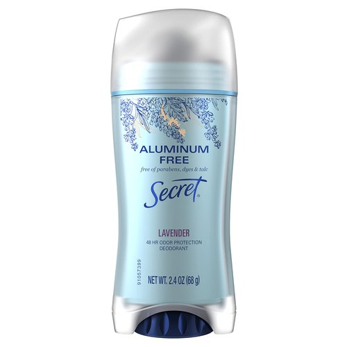 Secret Aluminum Free Lavender Deodorant, 2.4 ounces (Pack of 2)
