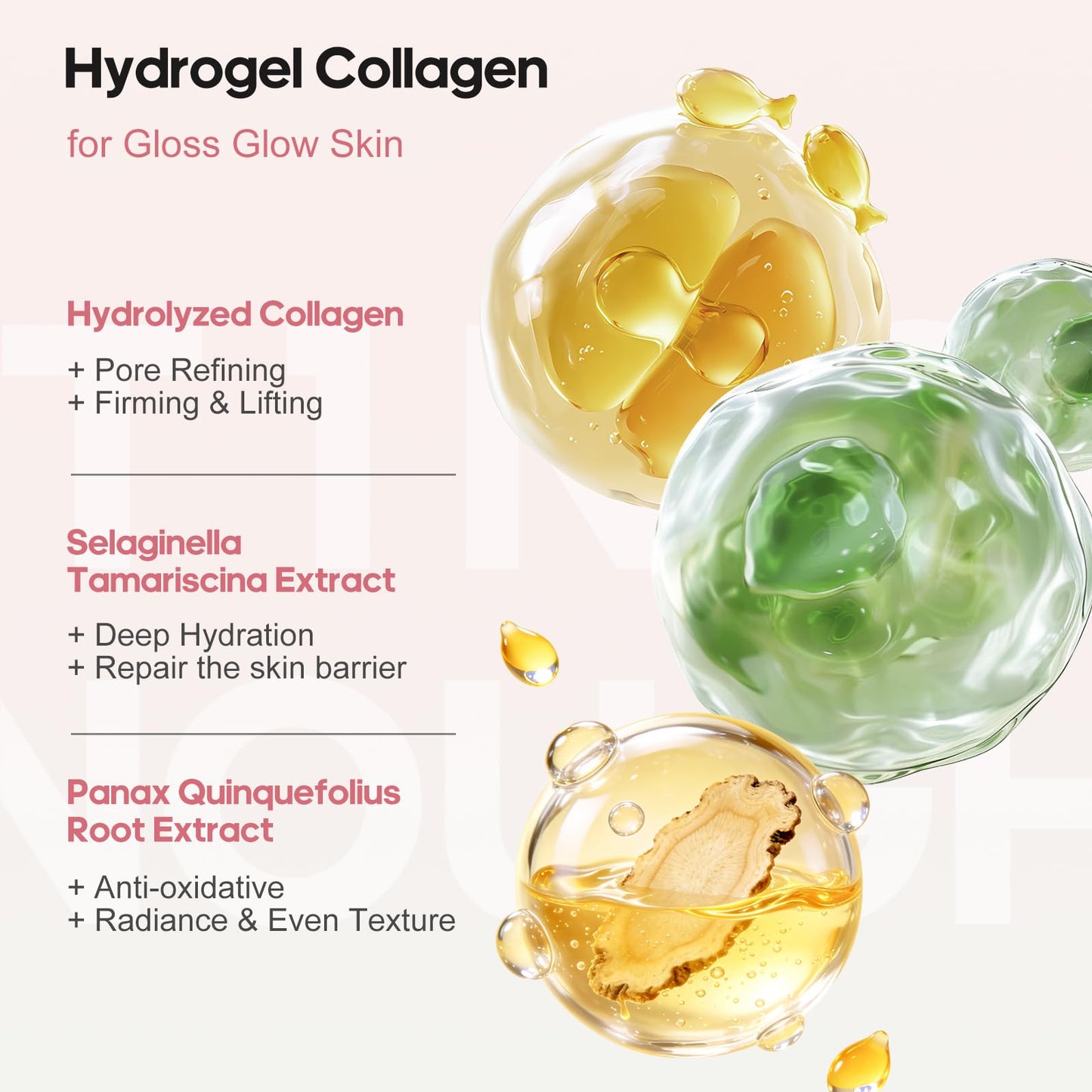 NLQ Intensive Collagen Deep Mask Skincare, Hydrating Overnight Face Mask for Glass Skin, Pore Refining, Firming & Plumping, Travel Essentials and Beauty Care Gifts for Women | 1.05oz(30g) x 5ea